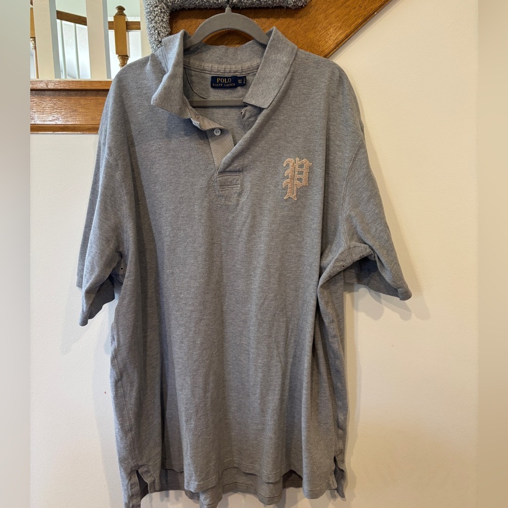 Polo Ralph Lauren 100% cotton Gray Polo Shirt - Men’s 3XLT